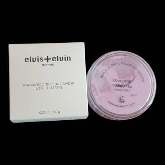 Elvis + Elvin Lavender Hyaluronic & Fullerene Setting Face Powder. 0.35 oz - Picture 3 of 3